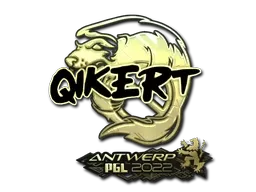 Sticker | qikert (Gold) | Antwerp 2022