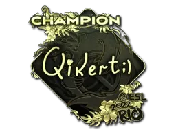 Sticker | qikert (Gold, Champion) | Rio 2022