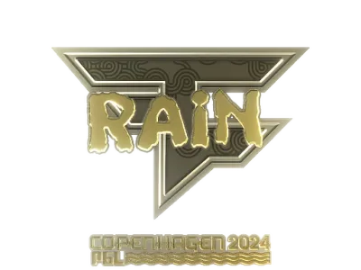 Sticker | rain (Gold) | Copenhagen 2024