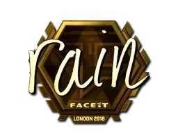 Sticker | rain (Gold) | London 2018