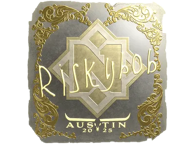 Sticker | riskyb0b (Gold) | Austin 2025
