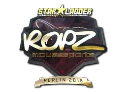 Sticker | ropz (Gold) | Berlin 2019