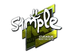 Sticker | s1mple (Foil) | Boston 2018