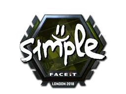 Sticker | s1mple (Foil) | London 2018