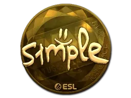 Sticker | s1mple (Gold) | Katowice 2019