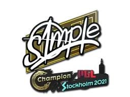 Sticker | s1mple | Stockholm 2021