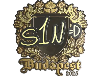Sticker | s1n (Gold) | Budapest 2025