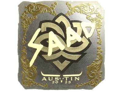 Sticker | saadzin (Gold) | Austin 2025