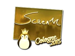 Sticker | ScreaM (Gold) | Cologne 2015