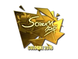 Sticker | ScreaM (Gold) | Cologne 2016