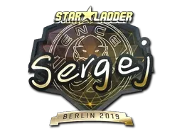 Sticker | sergej (Gold) | Berlin 2019