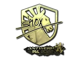 Sticker | shox (Gold) | Antwerp 2022