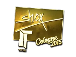 Sticker | shox (Gold) | Cologne 2015