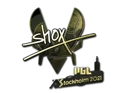 Sticker | shox (Gold) | Stockholm 2021