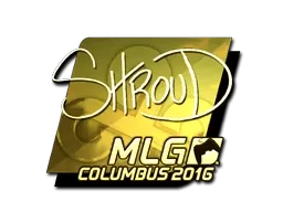 Sticker | shroud (Gold) | MLG Columbus 2016