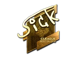 Sticker | SicK (Gold) | Boston 2018