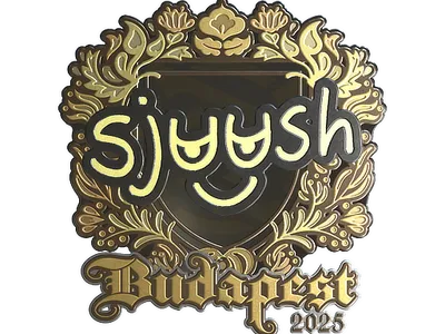 Sticker | sjuush (Gold) | Budapest 2025