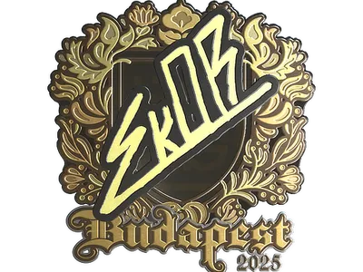 Sticker | sk0R (Gold) | Budapest 2025