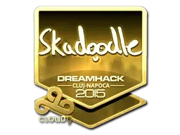 Sticker | Skadoodle (Gold) | Cluj-Napoca 2015