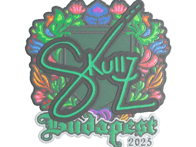 Sticker | skullz (Embroidered) | Budapest 2025