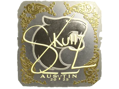 Sticker | skullz (Gold) | Austin 2025