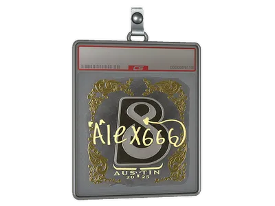 Sticker Slab | alex666 (Gold) | Austin 2025