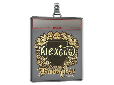 Sticker Slab | alex666 (Gold) | Budapest 2025