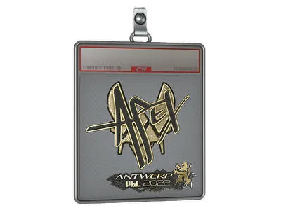 Sticker Slab | apEX (Gold) | Antwerp 2022