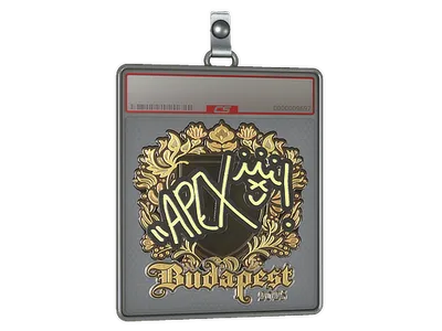 Sticker Slab | apEX (Gold) | Budapest 2025