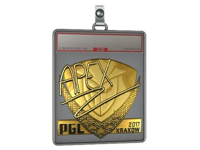 Sticker Slab | apEX (Gold) | Krakow 2017