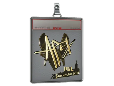 Sticker Slab | apEX (Gold) | Stockholm 2021