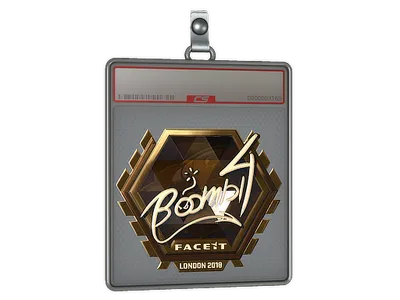 Sticker Slab | Boombl4 (Gold) | London 2018