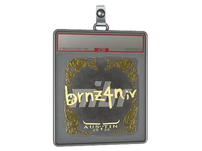Sticker Slab | brnz4n (Gold) | Austin 2025