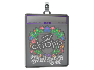 Sticker Slab | chopper (Embroidered) | Budapest 2025