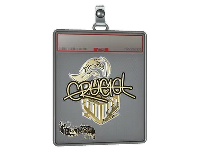 Sticker Slab | CRUC1AL (Gold) | Paris 2023