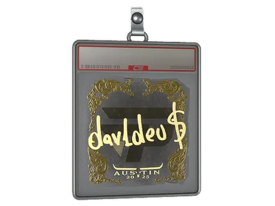 Sticker Slab | dav1deuS (Gold) | Austin 2025