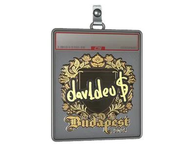 Sticker Slab | dav1deuS (Gold) | Budapest 2025