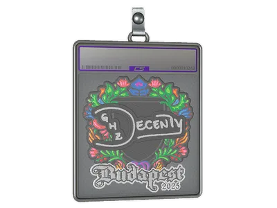 Sticker Slab | decenty (Embroidered) | Budapest 2025