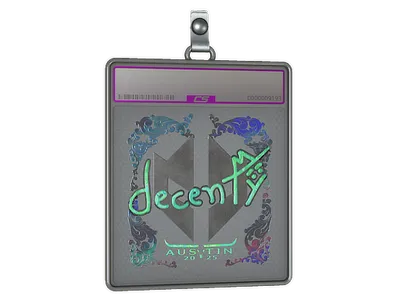 Sticker Slab | decenty (Holo) | Austin 2025