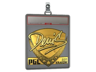 Sticker Slab | denis (Gold) | Krakow 2017