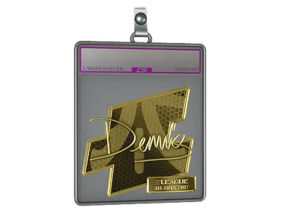 Sticker Slab | dennis (Gold) | Atlanta 2017