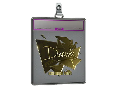 Sticker Slab | dennis (Gold) | Cologne 2016