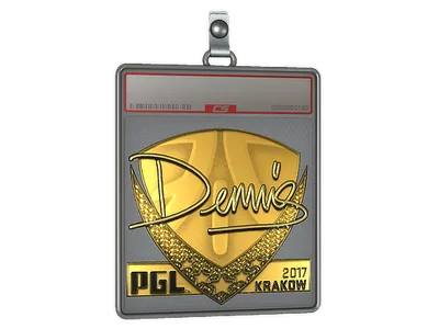 Sticker Slab | dennis (Gold) | Krakow 2017