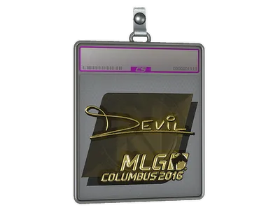 Sticker Slab | DEVIL (Gold) | MLG Columbus 2016