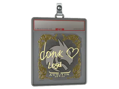 Sticker Slab | donk (Gold) | Austin 2025