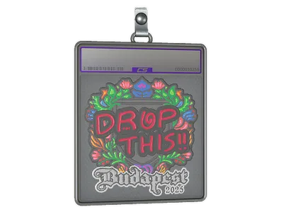 Sticker Slab | drop (Embroidered) | Budapest 2025