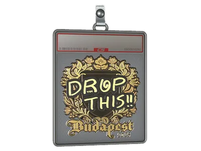 Sticker Slab | drop (Gold) | Budapest 2025