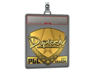 Sticker Slab | dupreeh (Gold) | Krakow 2017