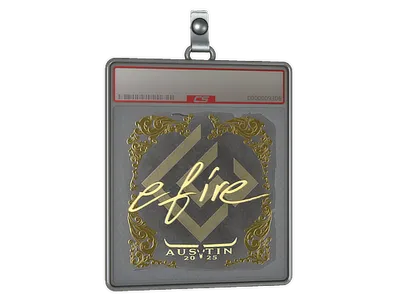 Sticker Slab | efire (Gold) | Austin 2025