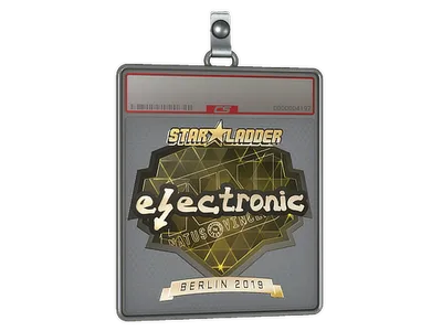 Sticker Slab | electronic (Gold) | Berlin 2019
